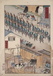 De koeienstal in Takanawa